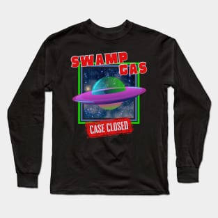 Swamp Gas UFO Case Closed Long Sleeve T-Shirt